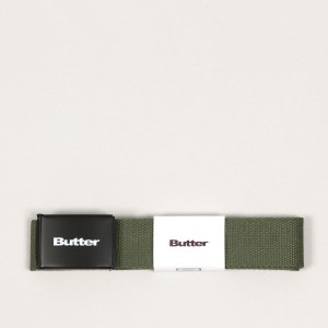 Butter Goods Logo Woven Belt Safari